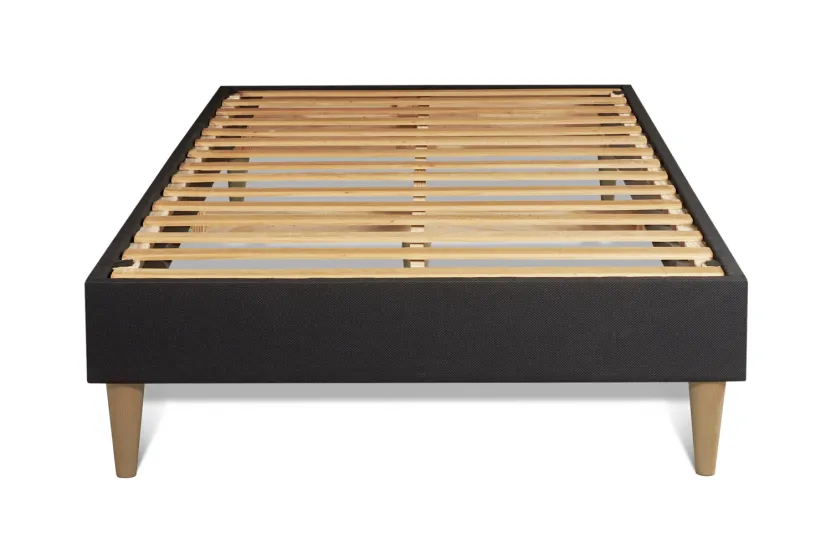 Ensemble Matelas Sommier 90x190 cm - Sommier Noir (en kit) - Active