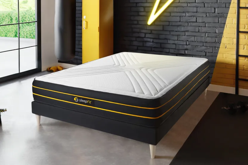 Matelas 180x210 cm Mémoire de forme et Micro ressorts ensachés - Ultra