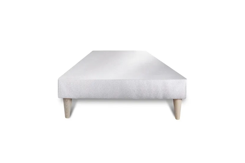 Ensemble Matelas Sommier 90x190 cm - Sommier Blanc (déjà monté) - Active