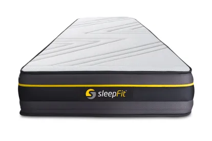 Ensemble Matelas Sommier 90x200 cm - Sommier Blanc (déjà monté) - Active