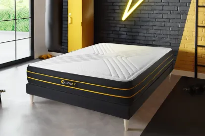 Matelas 120x200 cm Mémoire de forme et Micro ressorts ensachés - Ultra